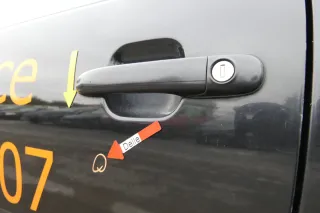 VW Polo 6N 6N2 Tür vorne links Fahrertür 2/3-Türer schwarz LC9Z blackmagic - Bild 2