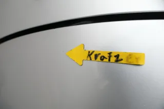 VW Golf 5 V 1K Tür nur das Türblatt hinten links 4/5-Türer silber LA7W grau - Bild 4