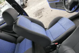 Seat Arosa Lupo Sitz vorne links Fahrersitz Höhenverstellung blau schwarz - Bild 6