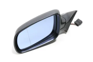 Audi A3 8L elektrischer Spiegel Außenspiegel links mit Glas schwarz LZ9U - Bild 1