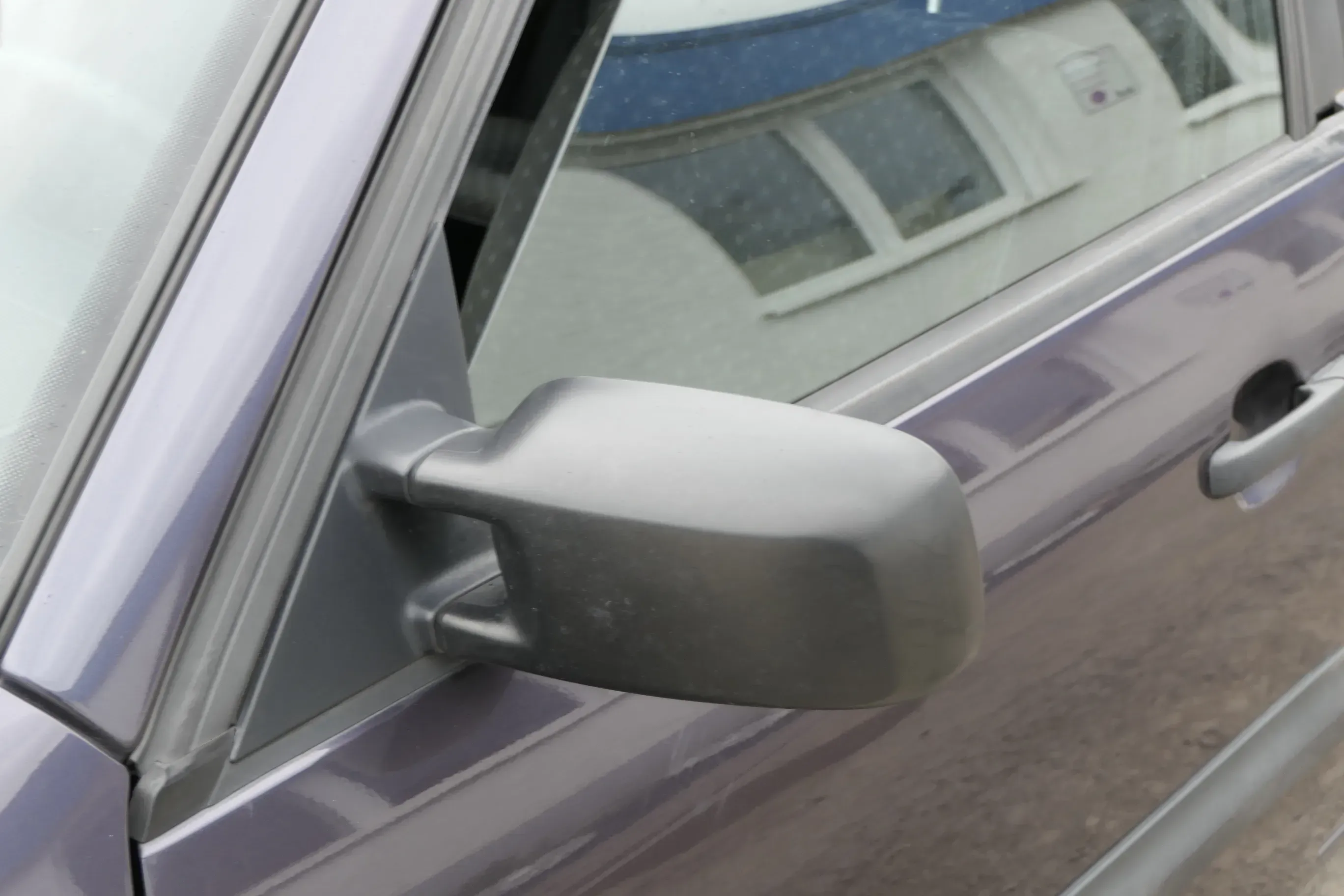 VW Passat 3A 35i elektrischer Spiegel Außenspiegel links + Glas schwarz matt - Bild 1