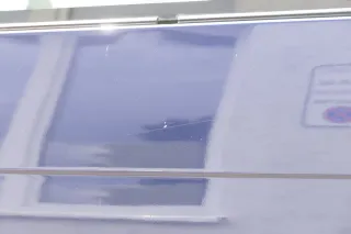 VW T4 Transporter Tür rechts Schiebetür mit Scheibe blau LN5Y Multivan Caravelle - Bild 6