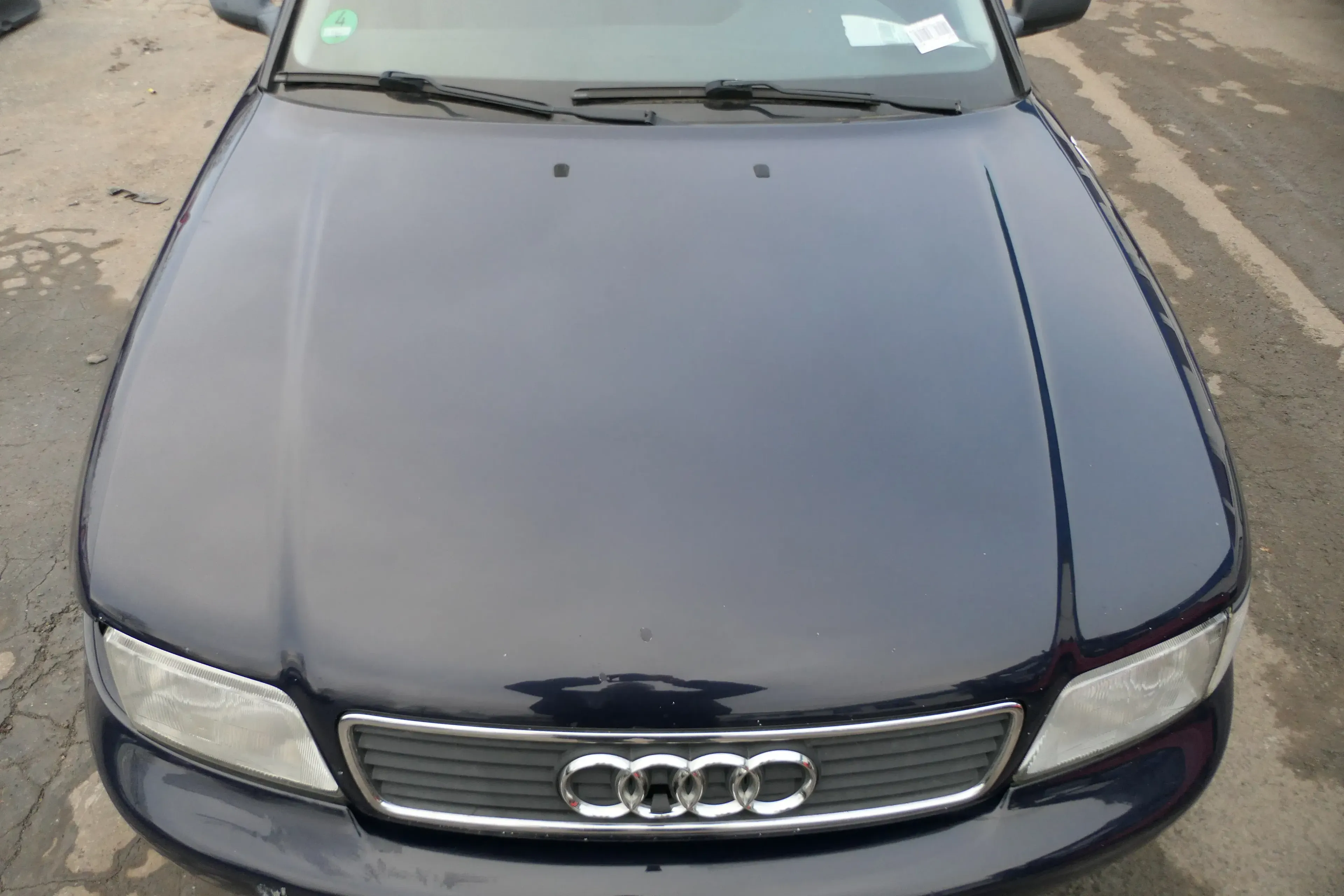 Audi A4 B5 Motorhaube Haube Klappe vorne blau LY5L bis ca. Bj. 1999 - Bild 1