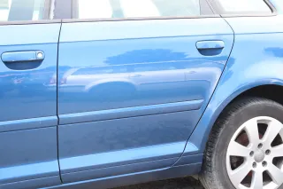 Audi A3 8P 4/5-Türer Tür hinten links Türblatt mit Rahmen blau LZ5C - Bild 3