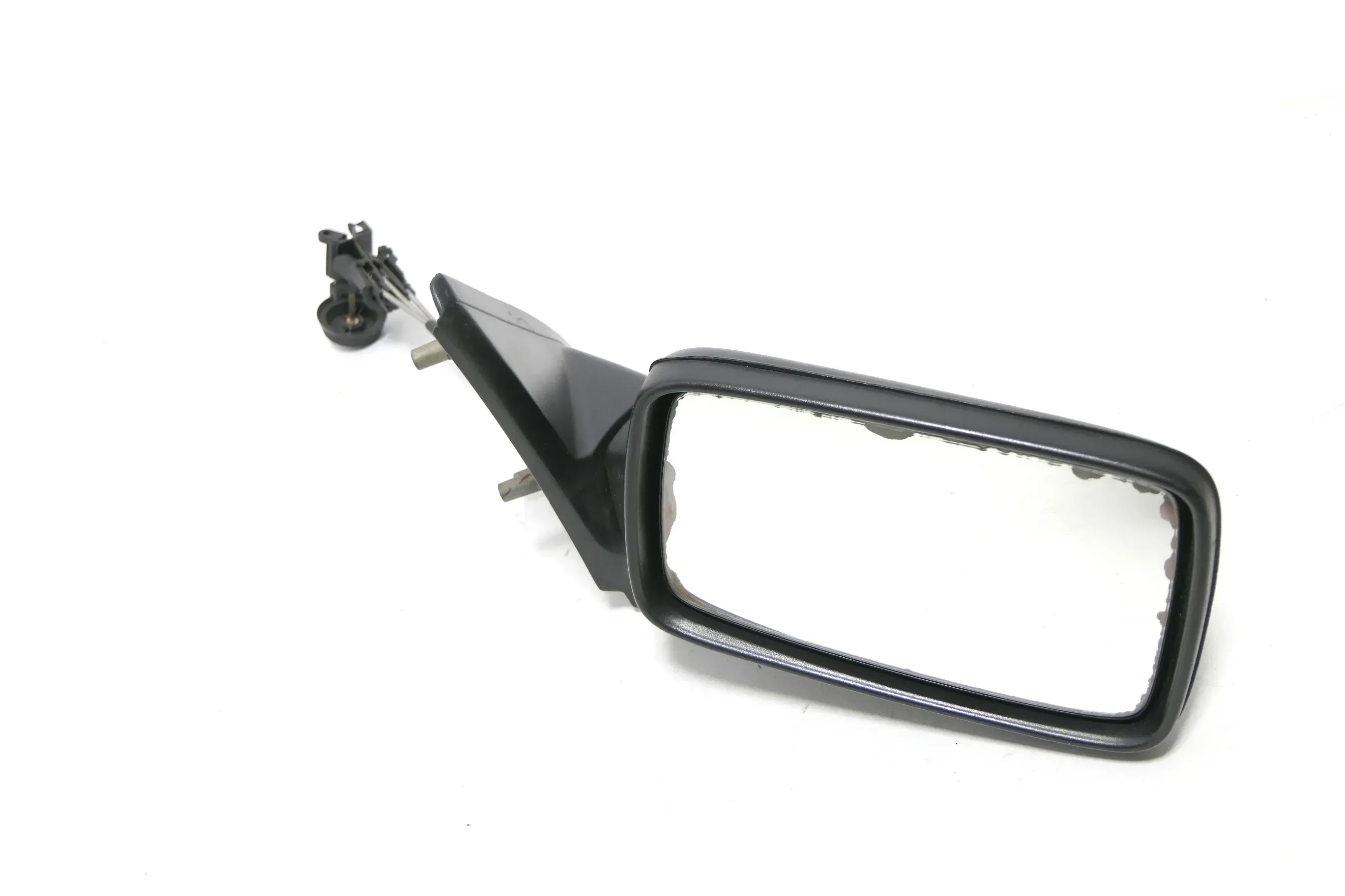 VW Golf 3 Vento manuell Spiegel Außenspiegel rechts Glas schwarz matt original - Bild 1