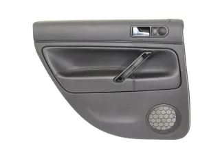 VW Passat 3BG Türverkleidung Verkleidung Tür hinten links Leder schwarz - Bild 1