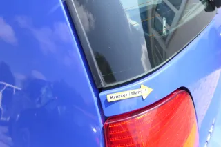 Seat Arosa Heckklappe Klappe hinten Kofferraumklappe blau LS5J bis ca. Bj. 2000 - Bild 6