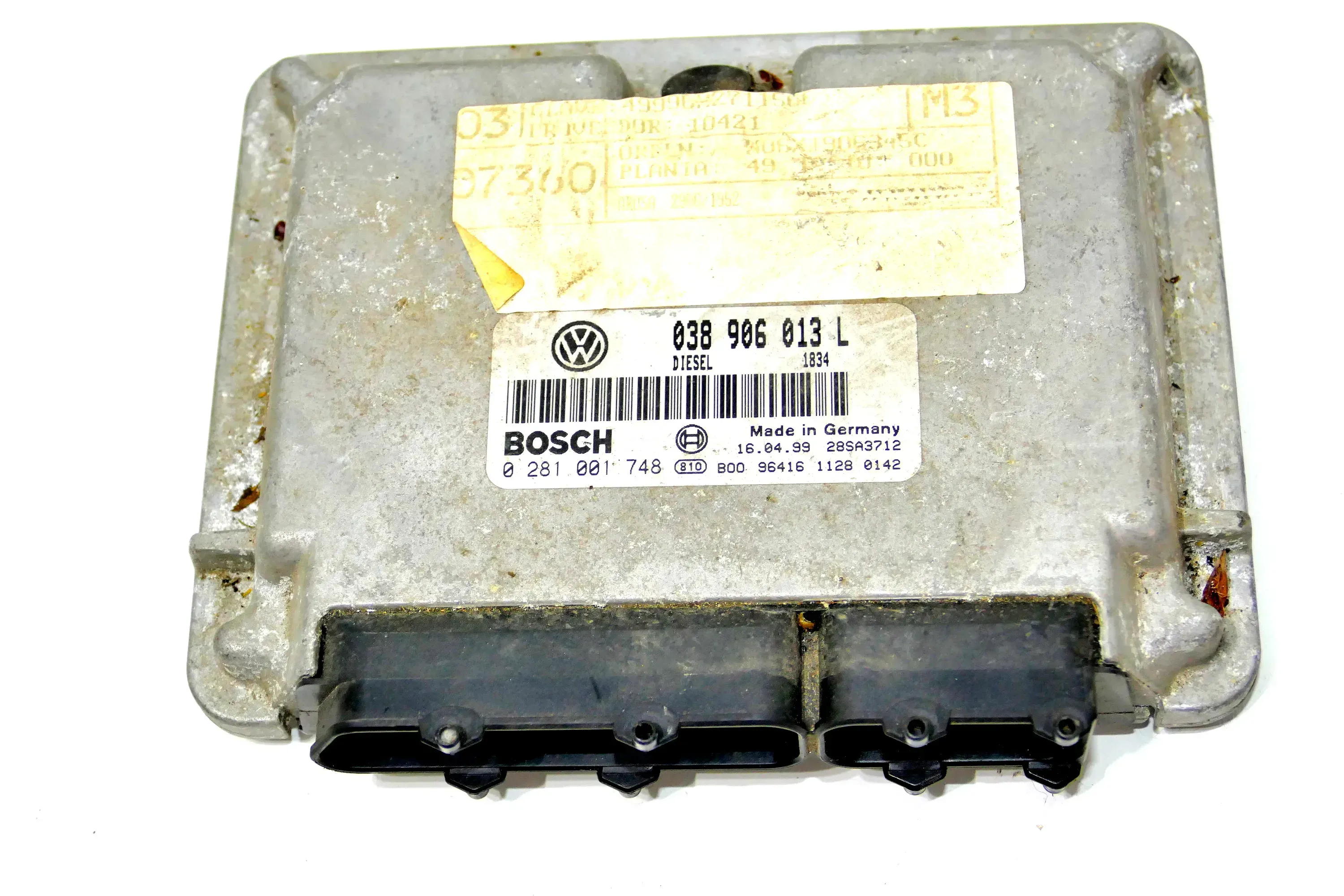 VW Lupo 6X Arosa Steuergerät 1,7 SDI 60PS 44kw AKU Motor 038906013L - Bild 1