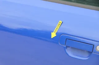 A4 B5 Tür nur Türblatt vorne links Fahrertür blau LZ5M Kombi oder Limo - Bild 5