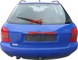 A4 B5 Kombi Heckklappe hinten Klappe Kofferraumklappe blau LZ5M Scheibe - Bild 1