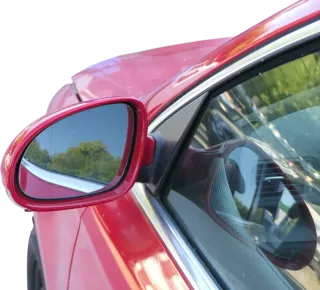 VW Passat 3C elektrischer Spiegel Außenspiegel links mit Glas Blinker rot LY3D - Bild 2