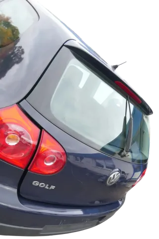 VW Golf 5 V Heckklappe hinten Kofferraumklappe mit Scheibe blau LA5G - Bild 4
