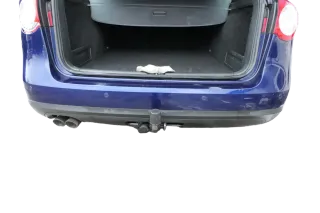 Passat 3C Kombi Stoßstange hinten Heckstoßstange Stoßfänger blau LD5Q PDC - Bild 1