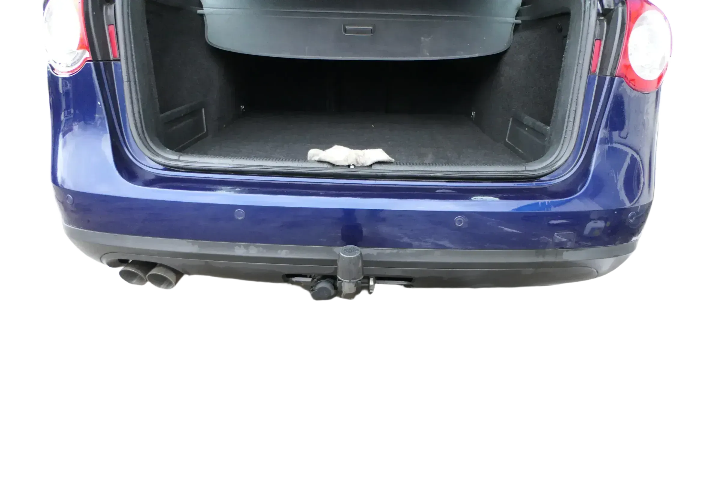 Passat 3C Kombi Stoßstange hinten Heckstoßstange Stoßfänger blau LD5Q PDC - Bild 1