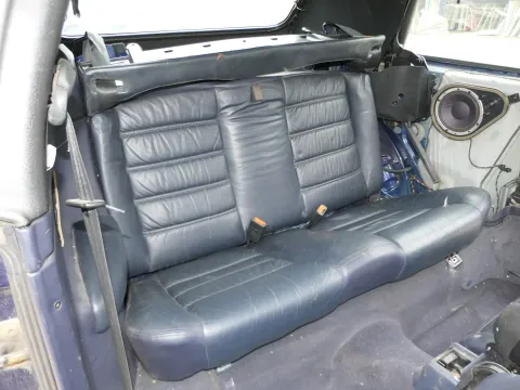 VW Golf 3+4 1E Cabrio Sitz Sitze hinten Rückbank Rücksitzbank Leder blau