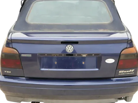 Golf 3 1E Cabrio Heckklappe Kofferraumklappe hinten Klappe blau LC5U ohneAnbaute