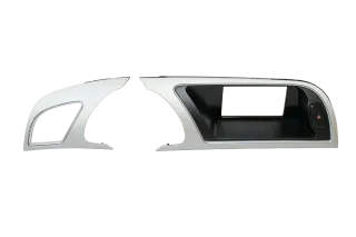 A5 8T Verkleidung um Tacho Abdeckung Dekor grau flex-metallic Rahmen + Rechts - Bild 1