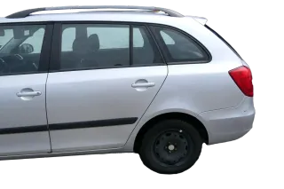 Skoda Fabia 5J Kombi Tür hinten links - silber LA7W - ohne Anbauteile - Bild 1