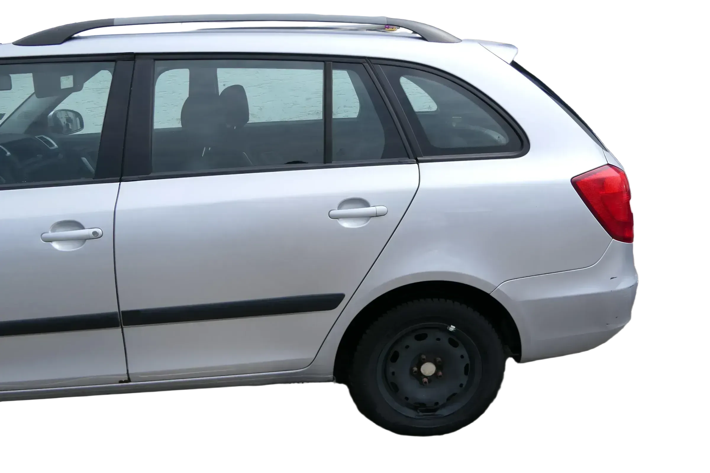 Skoda Fabia 5J Kombi Tür hinten links - silber LA7W - ohne Anbauteile - Bild 1
