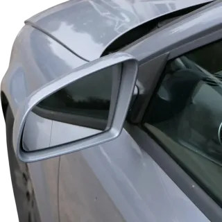 Audi A3 8P elektrischer Spiegel Außenspiegel vorne links grau LX7W + Glas - Bild 1