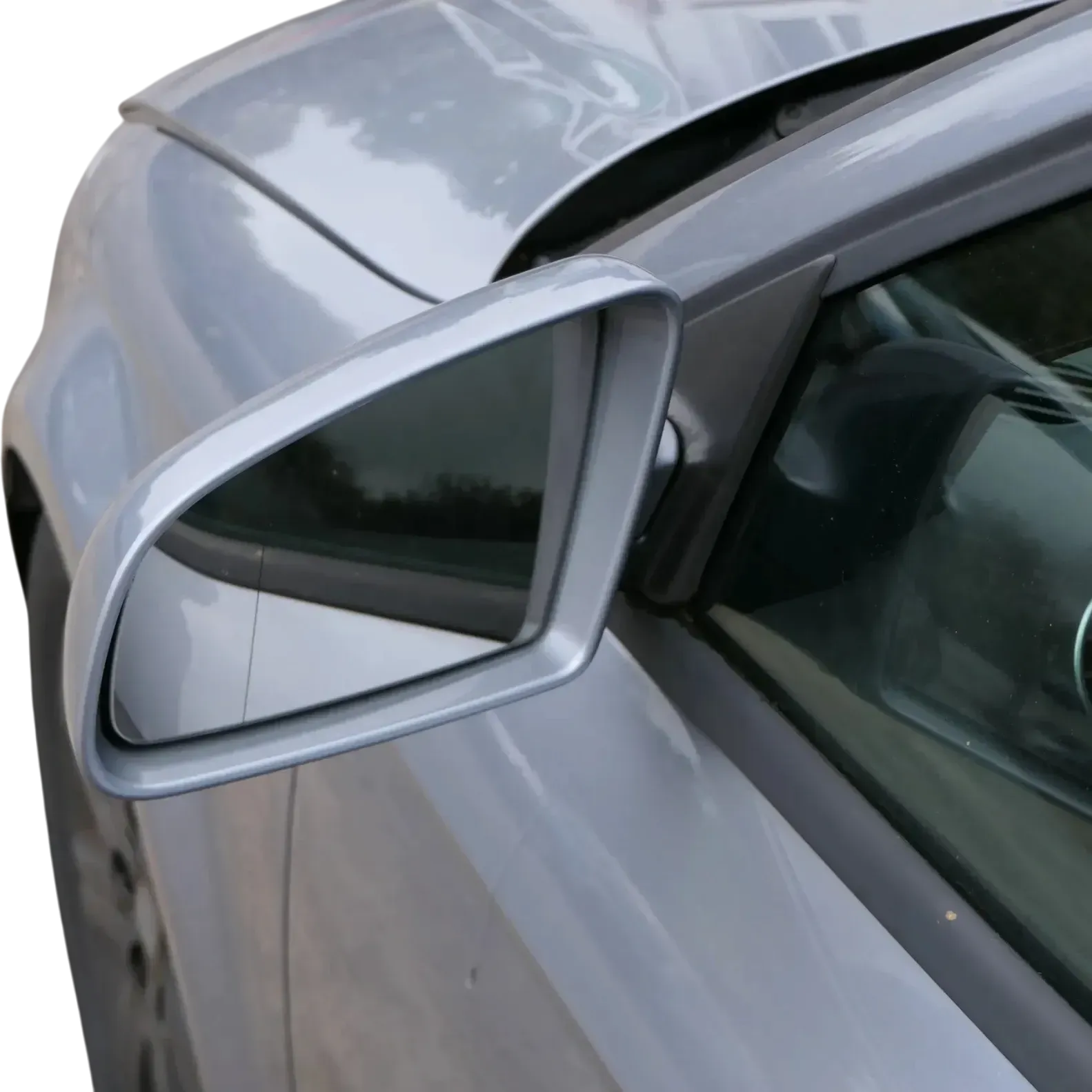 Audi A3 8P elektrischer Spiegel Außenspiegel vorne links grau LX7W + Glas - Bild 1