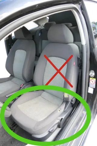 VW Polo 9N 6R Ibiza Sitzgestell Sitz Fahrersitz links 2/3-Türer - Nur Gestell - Bild 1