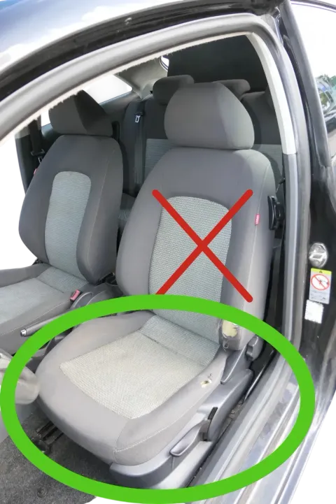 VW Polo 9N 6R Ibiza Sitzgestell Sitz Fahrersitz links 2/3-Türer - Nur Gestell