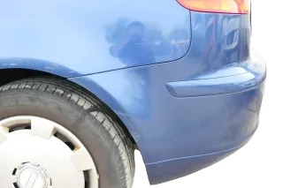 Audi A3 8P Stoßstange Stoßfänger hinten 4/5-Türer blau LZ5C - Bild 2