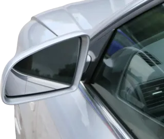 Audi A4 B6 8E B7 Spiegel Außenspiegel links elektrisch silber LY7W Spiegelglas - Bild 2