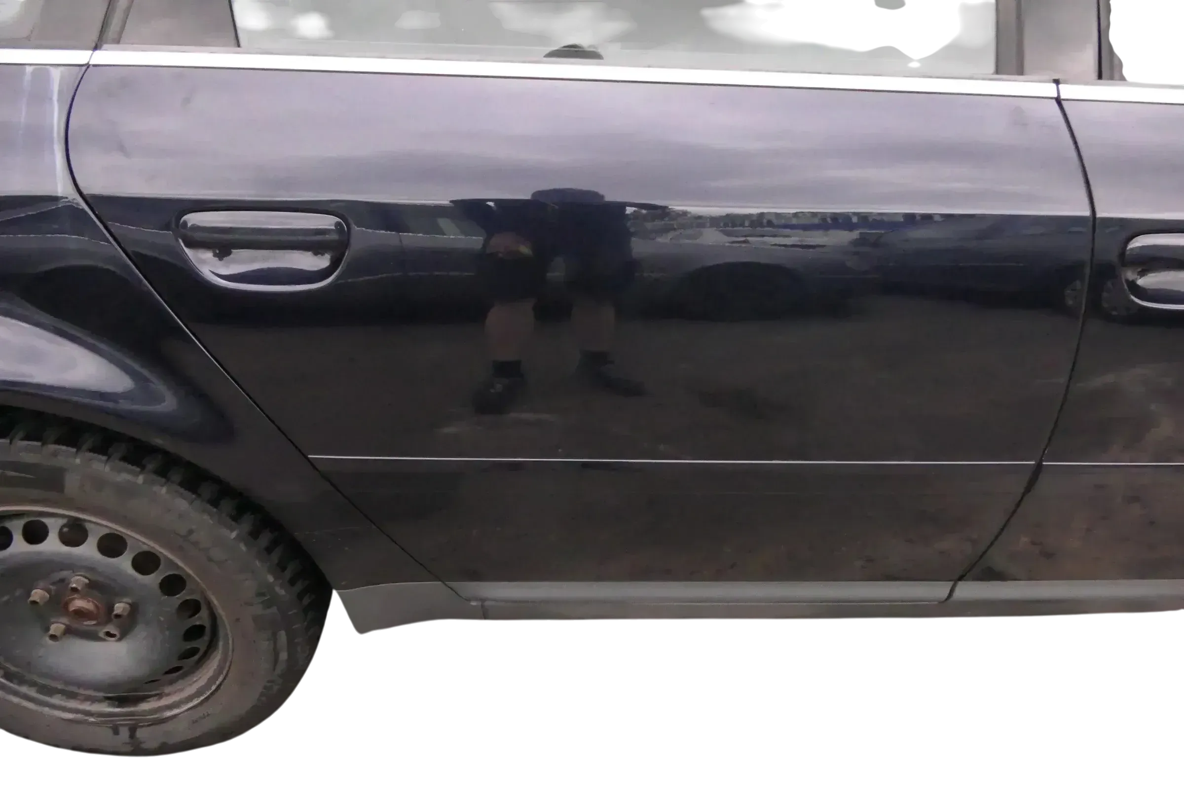 Audi A6 4B C5 Tür Türblatt hinten rechts blau LZ5L - Bild 1