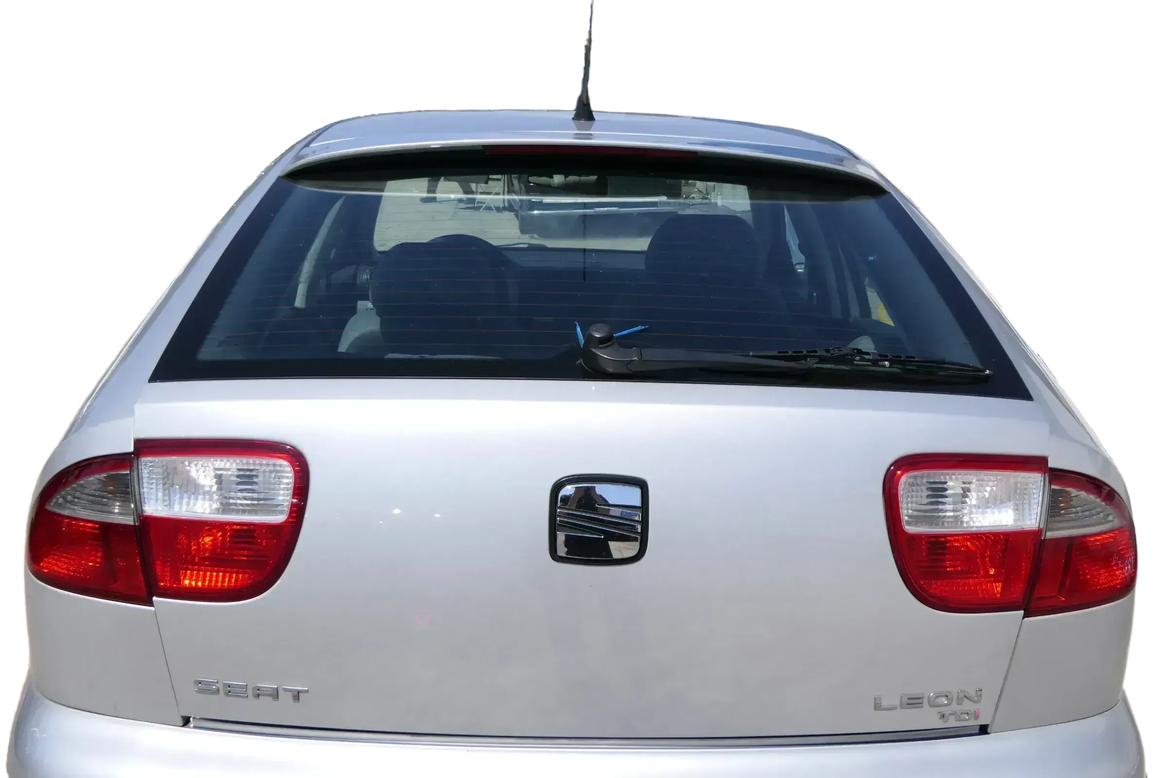Seat Leon 1M Heckklappe Klappe hinten Kofferraumklappe silber grau LS7N Spoiler - Bild 1