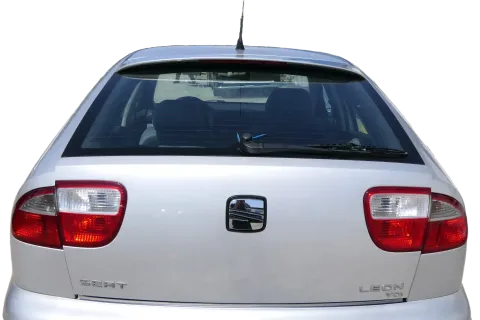 Seat Leon 1M Heckklappe Klappe hinten Kofferraumklappe silber grau LS7N Spoiler