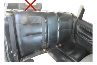 VW Passat 3B 3BG Kombi Sitz Rückbank Rücksitzbank Sitzfläche Sitze Leder schwarz - Bild 1