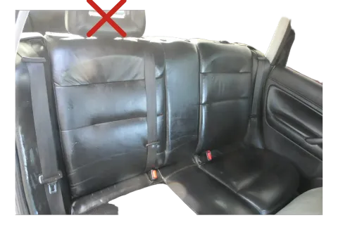 VW Passat 3B 3BG Kombi Sitz Rückbank Rücksitzbank Sitzfläche Sitze Leder schwarz