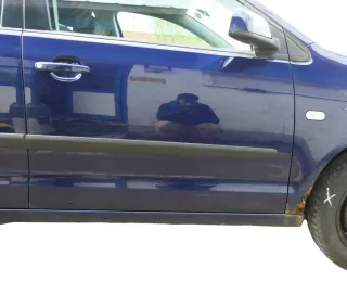 VW Polo 9N 9N3 Tür vorne rechts Beifahrertür 4/5-Türer blau LB5N ohneAnba - Bild 1