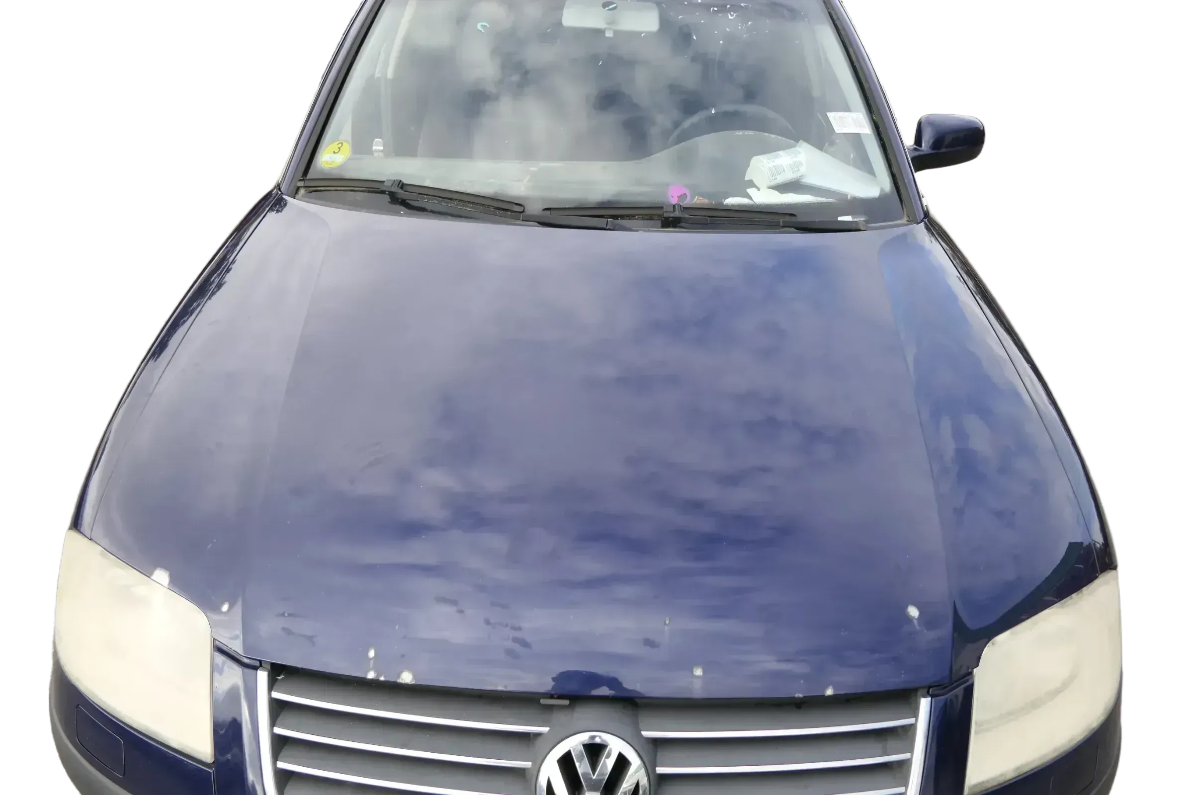 VW Passat 3BG Motorhaube Klappe vorne vorn Haube blau LB5N indigoblau me - Bild 1