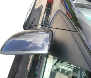 VW Polo 6R 6C elektrischer Spiegel Außenspiegel links außen schwarz LC9X +Glas - Bild 4