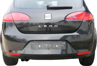 Seat leon 1P Stoßstange Heckstoßstange hinten schwarz LC9Z metallic - Bild 1