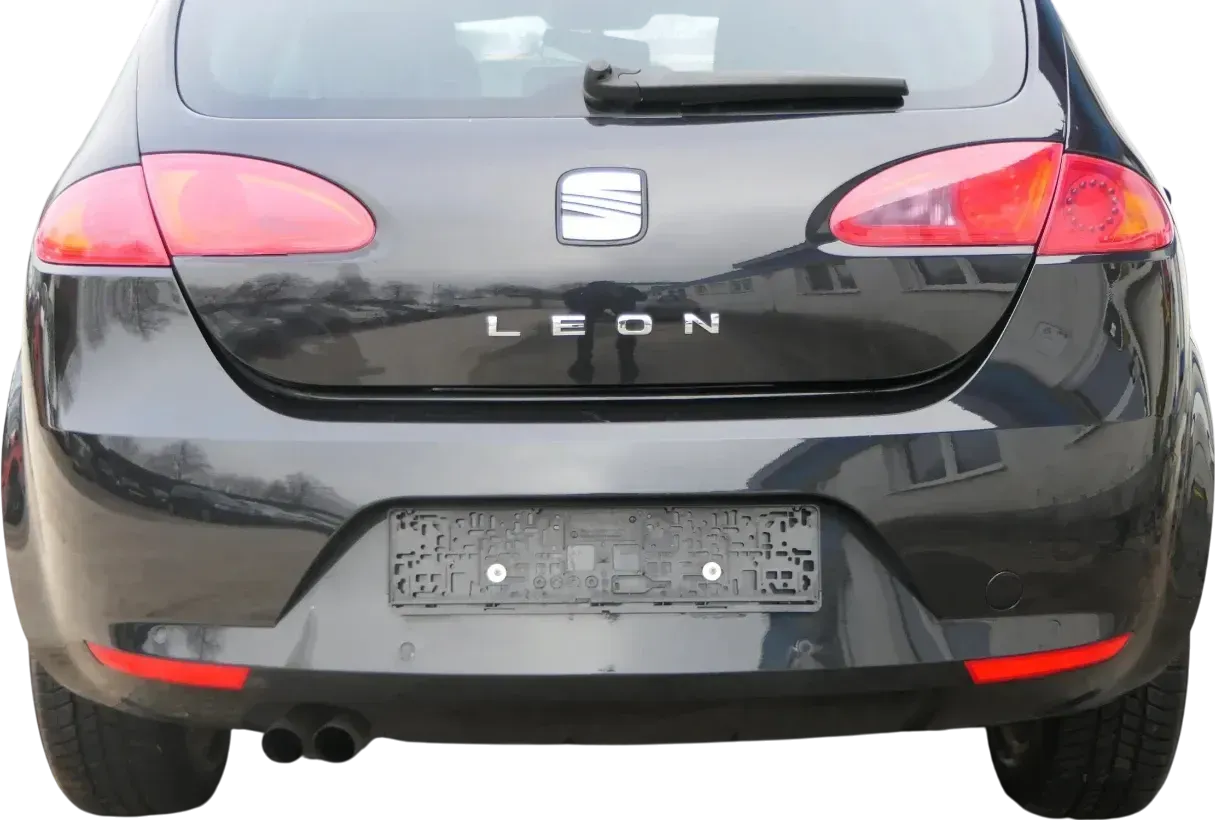 Seat leon 1P Stoßstange Heckstoßstange hinten schwarz LC9Z metallic - Bild 1