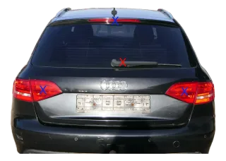 Audi A4 B8 8K Kombi Avant hinten Heckklappe mit Scheibe Deckel schwarz LZ9Y - Bild 1