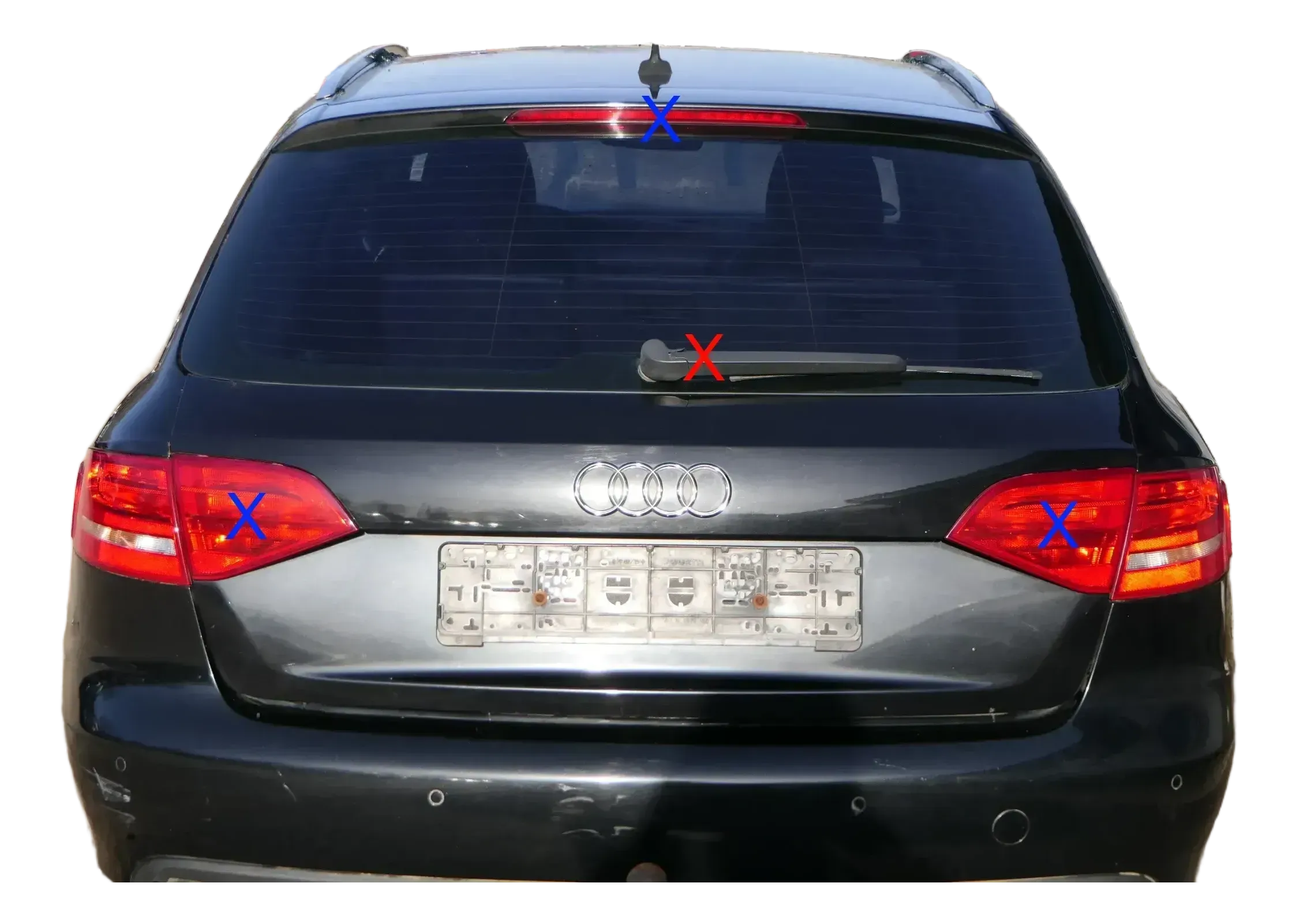 Audi A4 B8 8K Kombi Avant hinten Heckklappe mit Scheibe Deckel schwarz LZ9Y - Bild 1