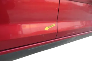 VW Golf Plus 5M 6 521 Türblatt Tür hinten rechts rot LA3X + Rahmen - Bild 6