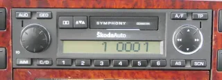 Skoda Superb 3U Radio Symphony Kassette mit Code SkodaAuto - Bild 1
