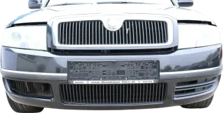 Skoda Superb 3U Stoßstange vorne Frontstoßstange schwarz LF9R - Bild 1