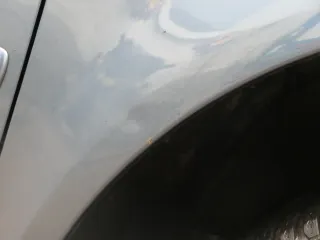 VW Golf 4 Kotflügel vorne rechts blau LD5X - Delle - Bild 5