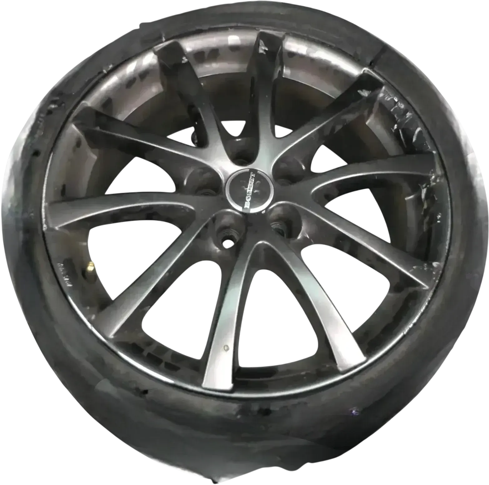 1x Felge Alufelge Golf 4 Polo Borbet 7J x 17 Zoll H2 K1 LV5 70737 KBA 47117 -HR - Bild 1