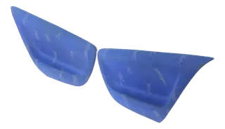 2 Lupo Arosa Türverkleidung Verkleidung Seite hinten links rechts Abdeckung blau - Bild 2