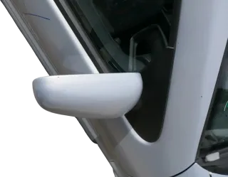 VW Polo 6N manueller manuell Spiegel Außenspiegel rechts silber LB7Z & Glas - Bild 6