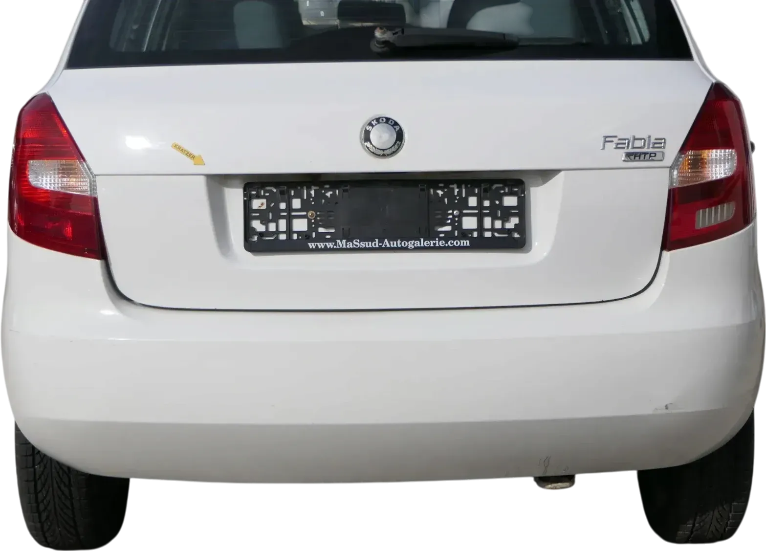 Fabia 5J Schrägheck Limousine Stoßstange hinten Heckstoßstange weiß LF9E - Bild 1