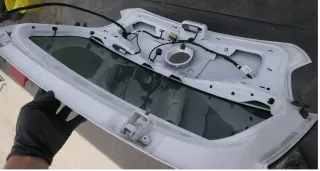 VW Polo 6R 6C Heckklappe Kofferraumklappe Klappe Scheibe weiß L0K1 - Bild 2